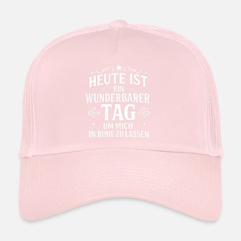 Lass mich in Ruhe Statement Spruch Trucker Cap