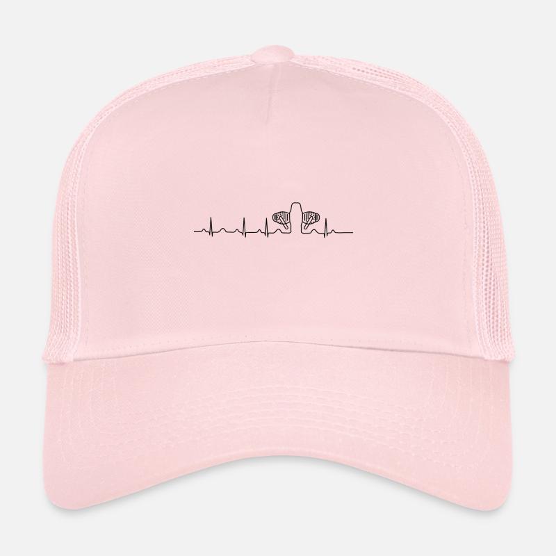 Boxer Motor Herzfrequenz Herzschlagen - Trucker Cap - Hellrosa