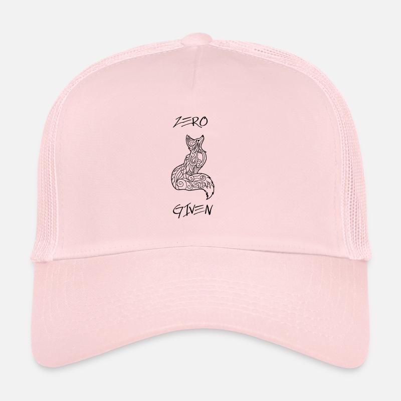 lustiges Zero Fox Given Shirt - Trucker Cap - Hellrosa