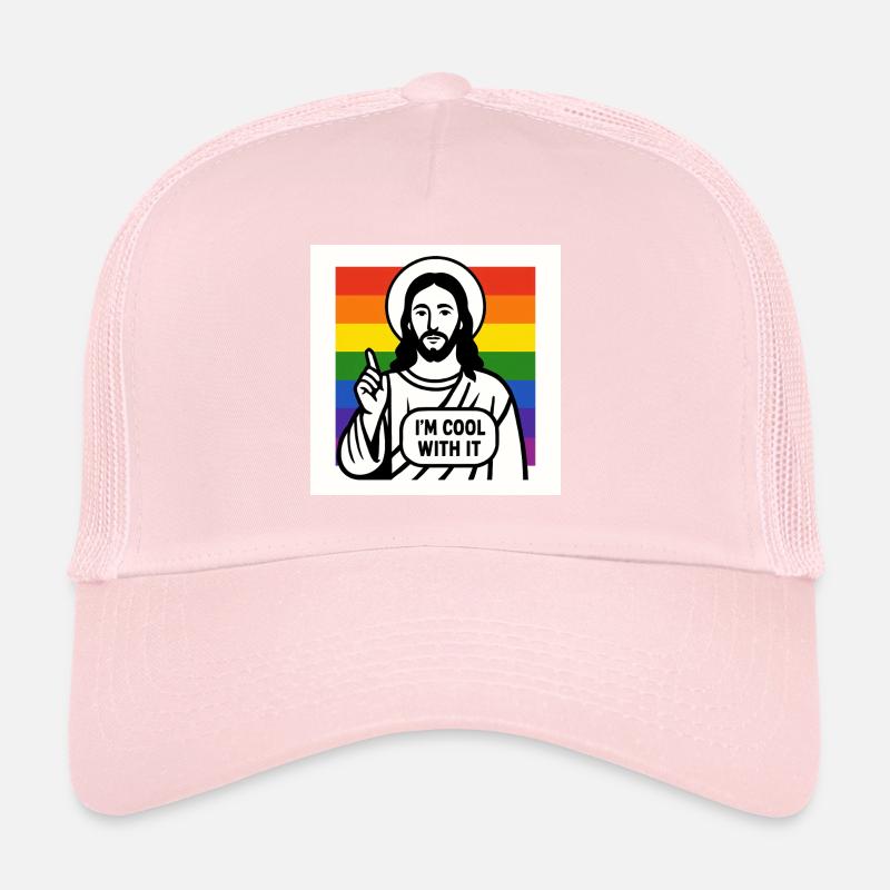 Jesus in the Rainbow – I'm Cool With It Trucker Cap