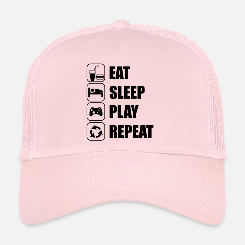 Eat Sleep Play Repeat Casquette trucker 