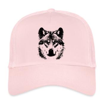 Wolf - Trucker Cap - pale pink - Front