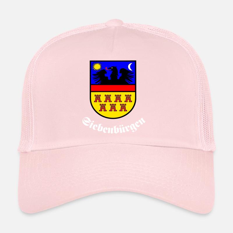 SIebenbürger-Sachsen Wappen "Siebenbürgen" W - Trucker Cap - Hellrosa