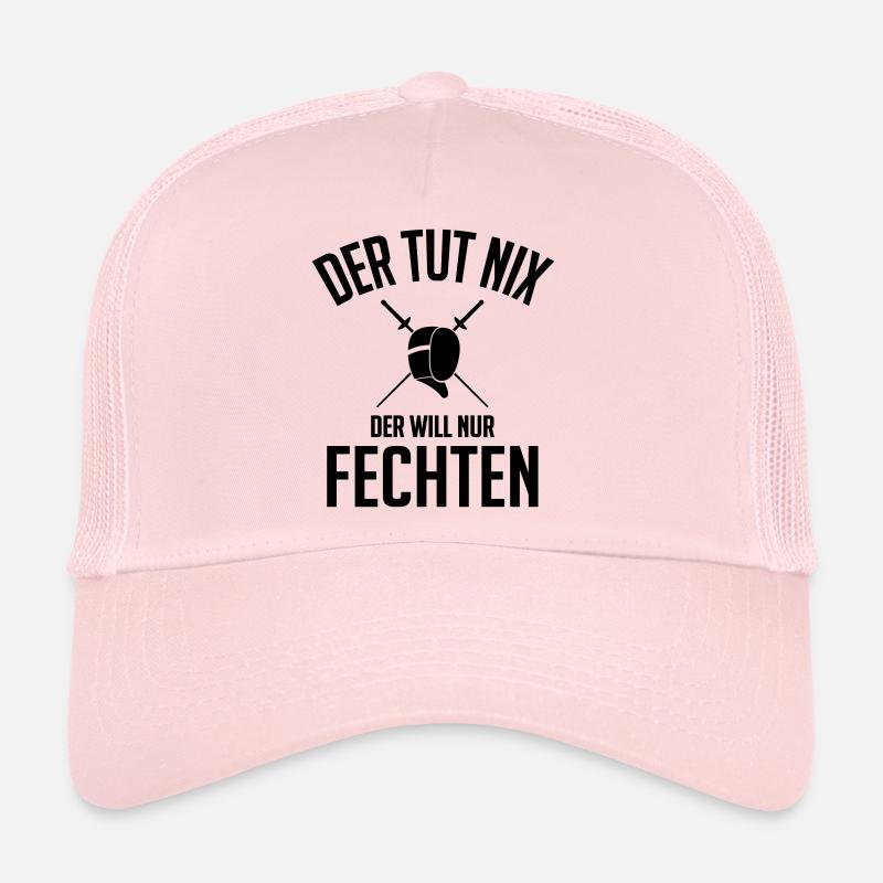 Der will nur fechten - Trucker Cap - Hellrosa