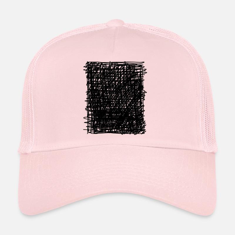 Black Square Trucker Cap