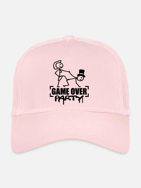 Game Over Party - Trucker Cap - pale pink - Front