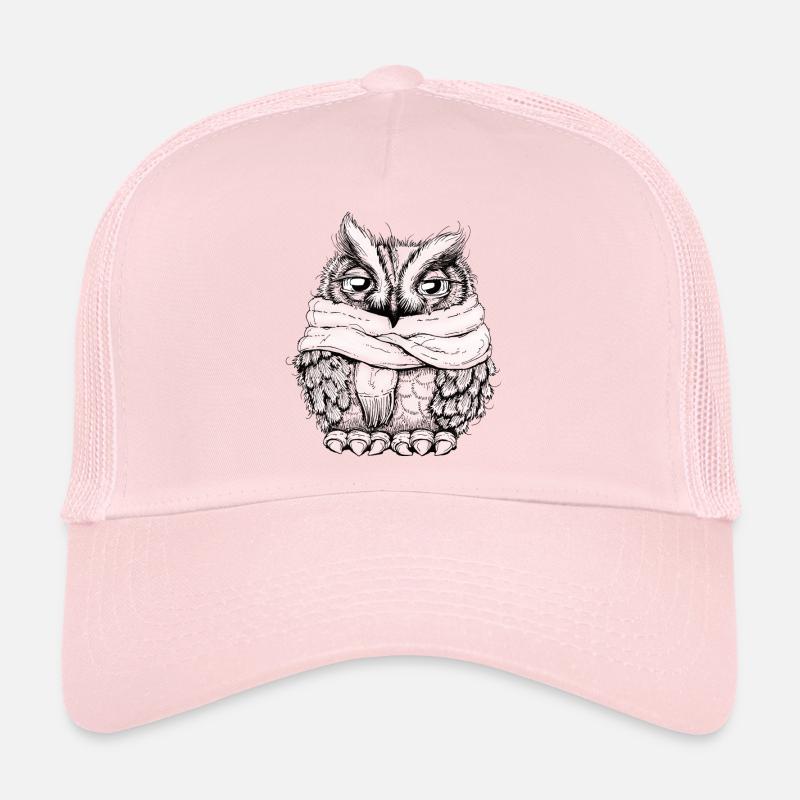 Freezing owl - Casquette trucker  - rose pâle