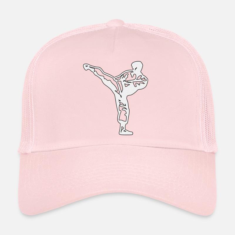 karate silber - Trucker Cap - Hellrosa