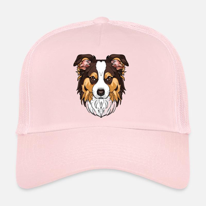 I Love My Border Collie Trucker Cap