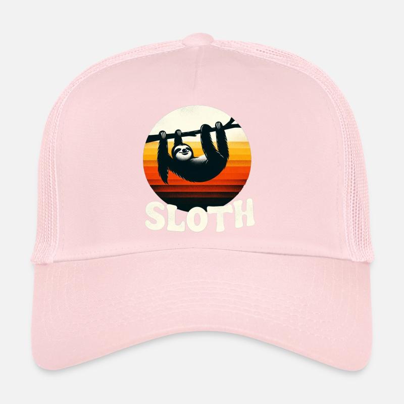 Paresseuse du coucher de soleil Casquette trucker 