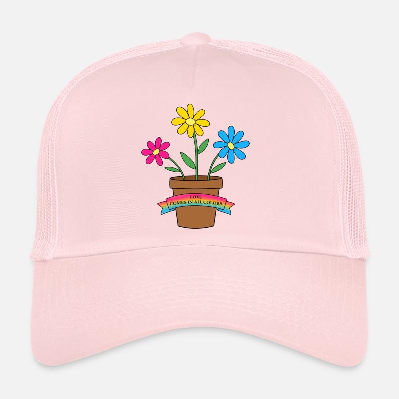 pansexual flowers - Trucker Cap - Hellrosa