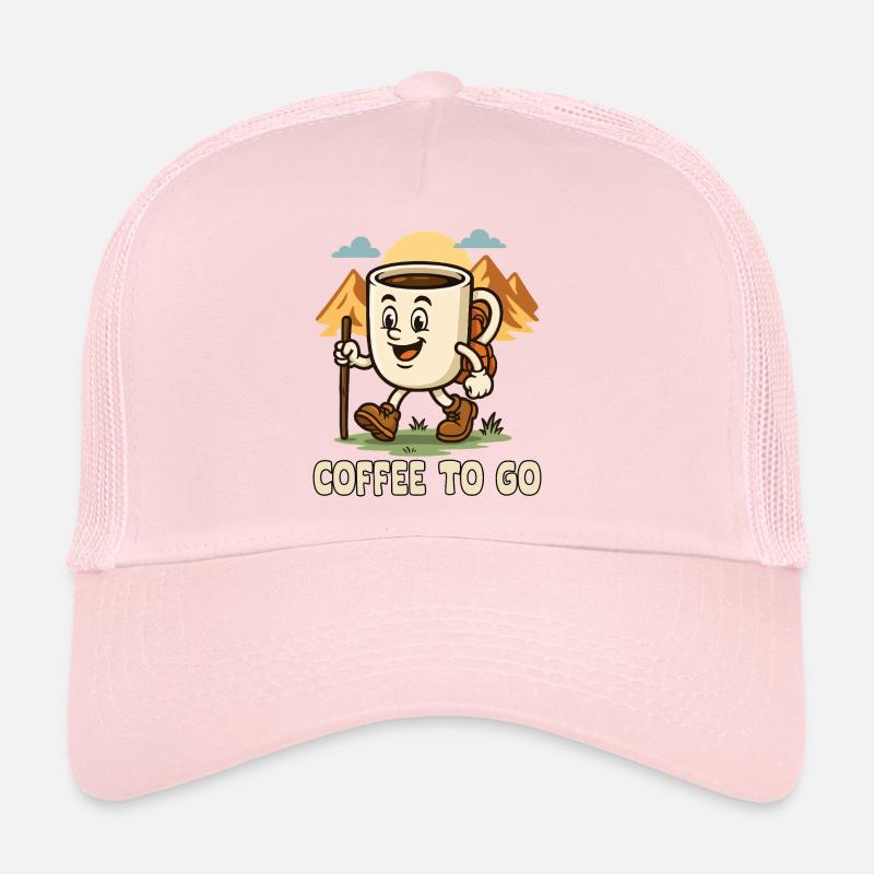 Adventurous Coffee Dream Hiking Design Trucker Cap