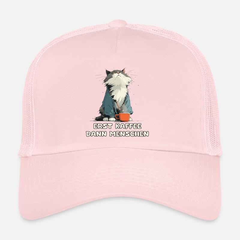 Erst Kaffee Dann Menschen Trucker Cap