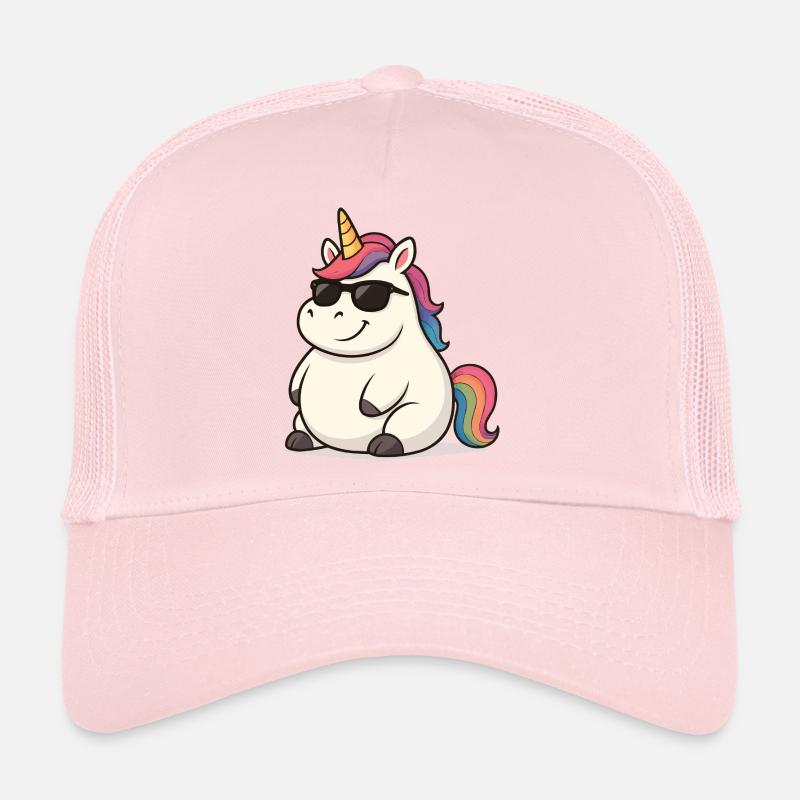 Fat Einhorn mit Sonnenbrille Trucker Cap