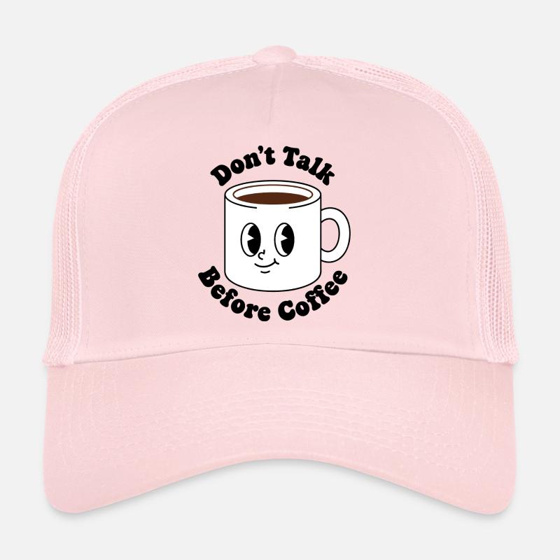 Kawaii Coffee Mug Face Trucker Cap