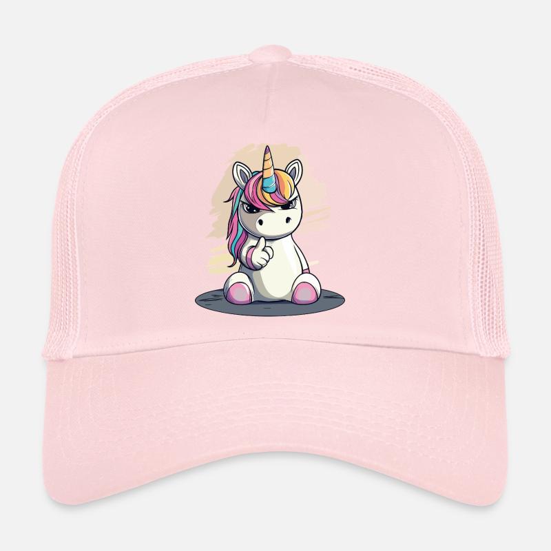Licorne effrontée avec index – Mignon et cool Casquette trucker