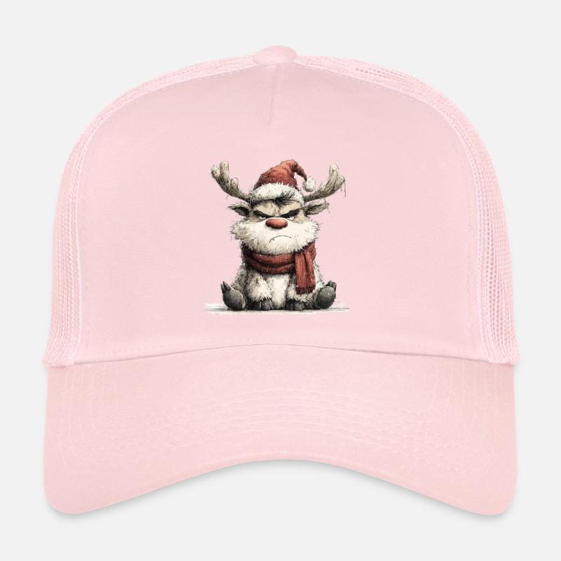 Renne sinistre avec écharpe Casquette trucker 