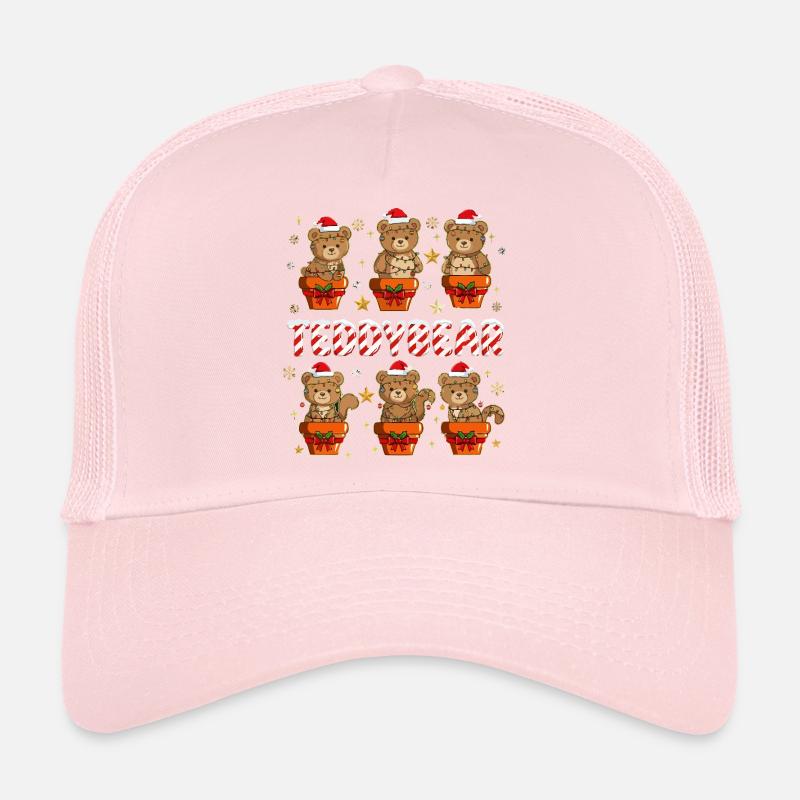 Weihnachts-Teddy im Geschenkpaket Trucker Cap