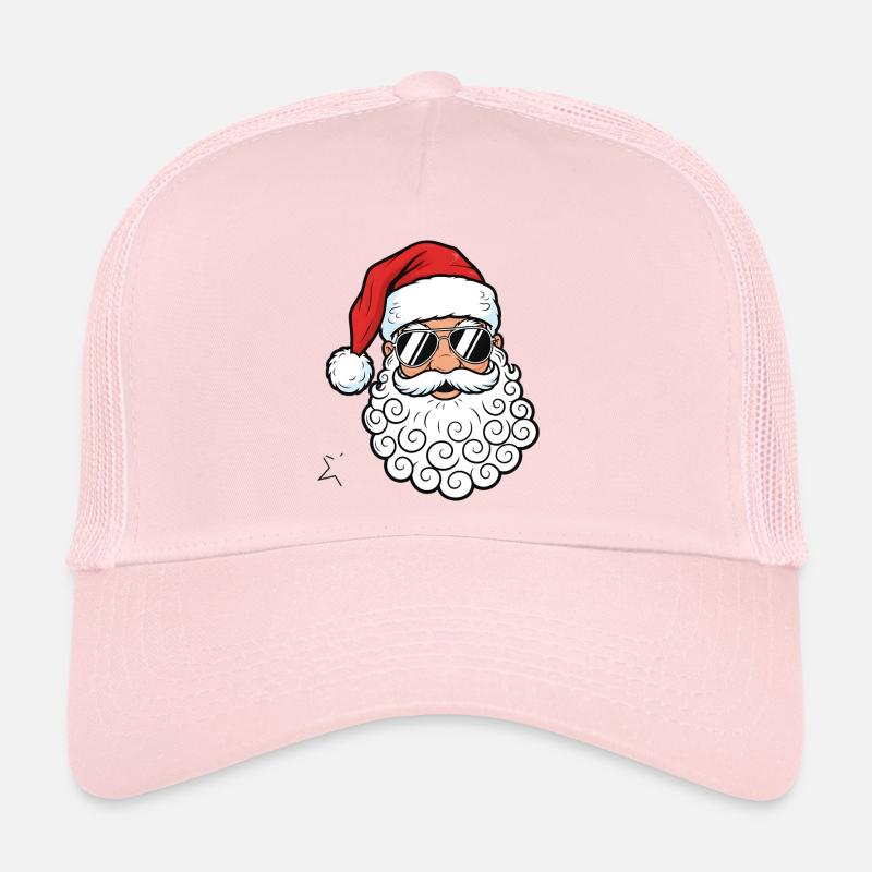 Cooler Weihnachtsmann mit Sonnenbrille Grafik Trucker Cap