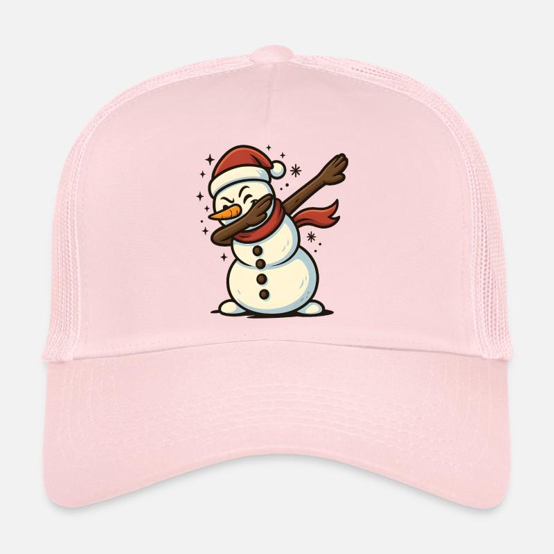 Dabbing Snowman Trucker Cap