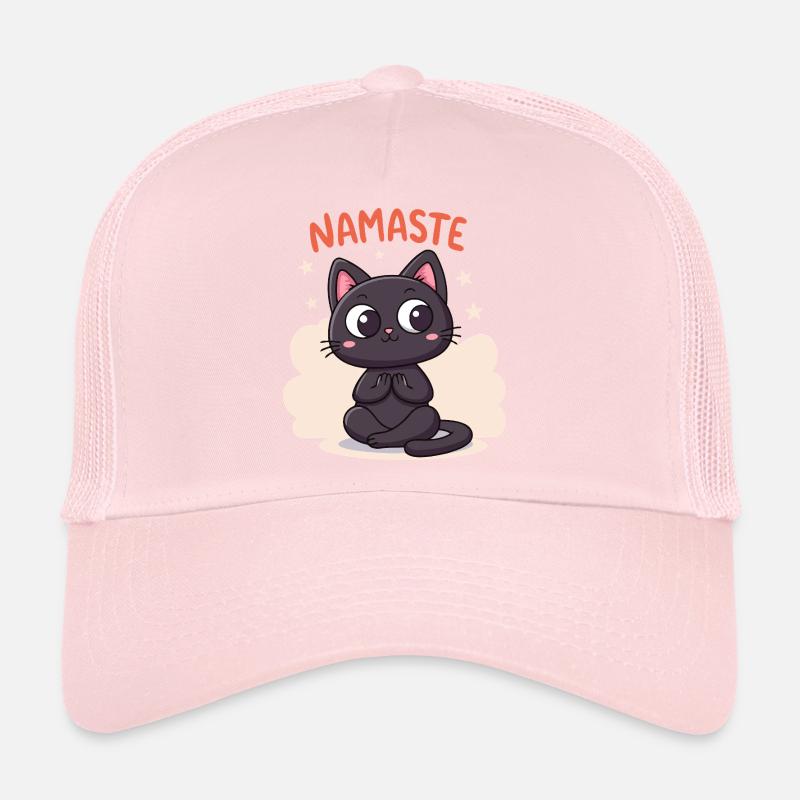 Chat Zen Namaste Casquette trucker 