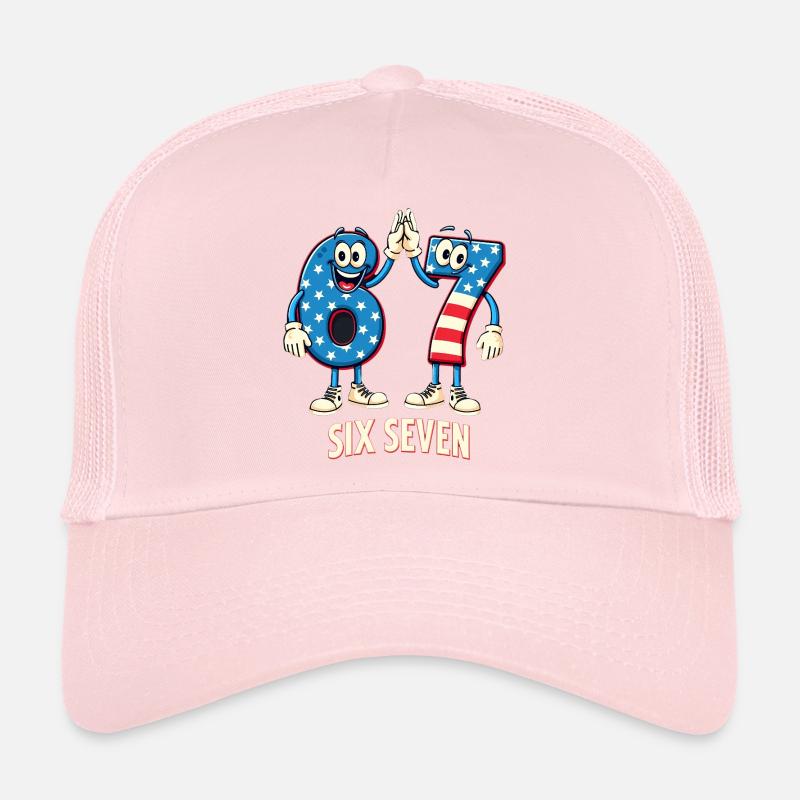 US Flag 67 Memes Six Seven - Trucker Cap - Hellrosa