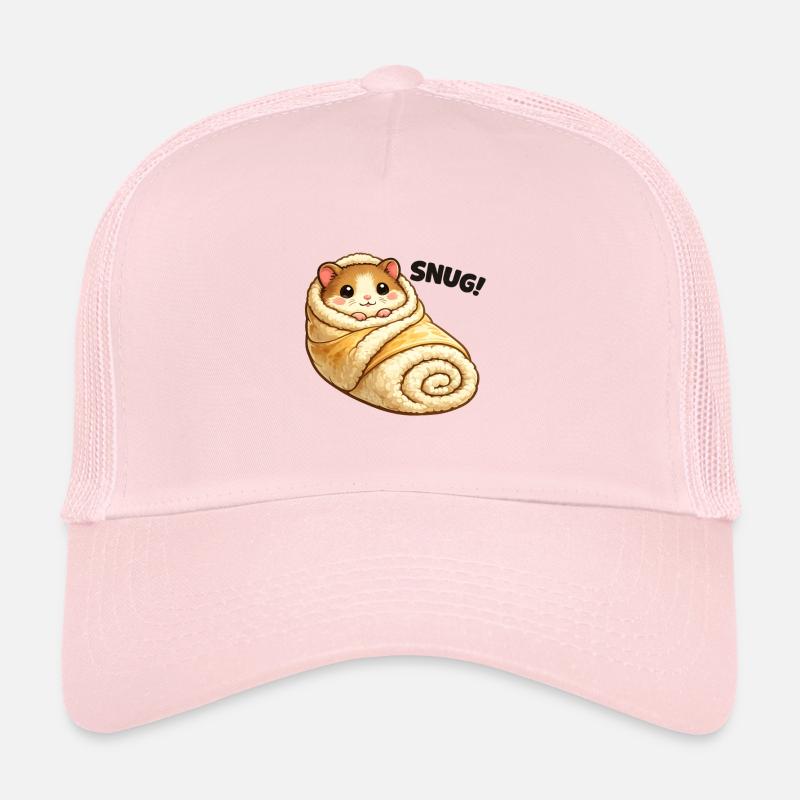 Hamster câlin dans une couverture Casquette trucker 