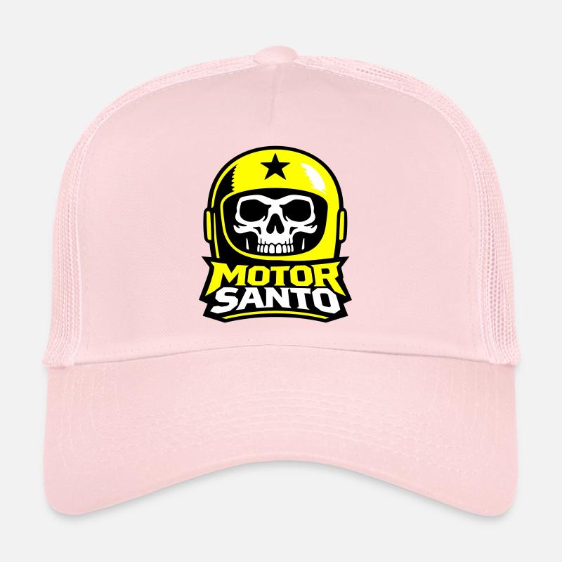 Motor Santo Skull Logo Trucker Cap