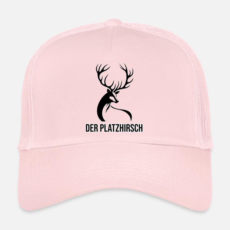 Der Platzhirsch – Powerful Hirsch Design - Trucker Cap - pale pink