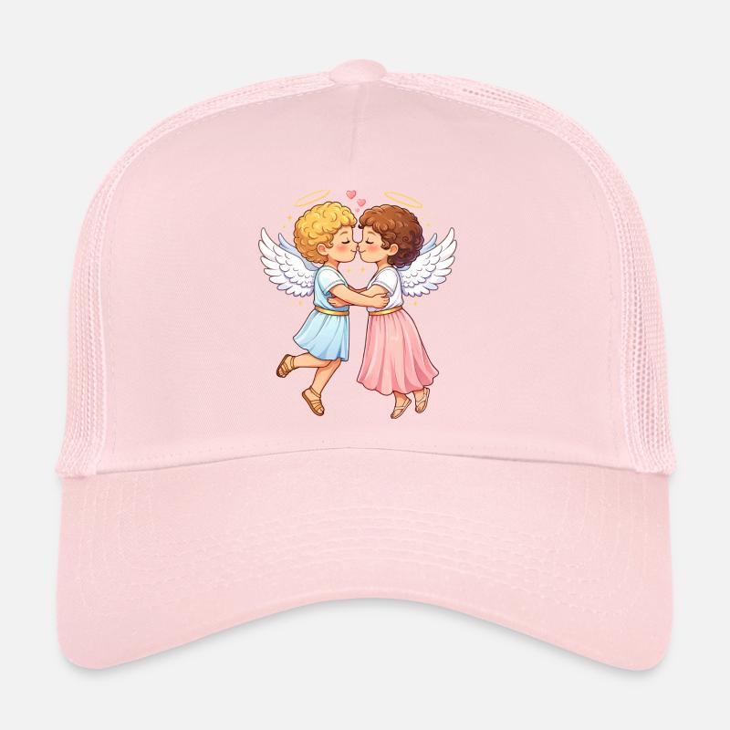 Zwei verliebte Engel – himmlische Umarmung Trucker Cap