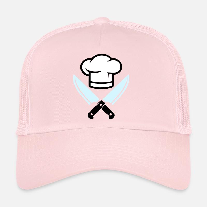 Logo du couteau chapeau de chef Casquette trucker 