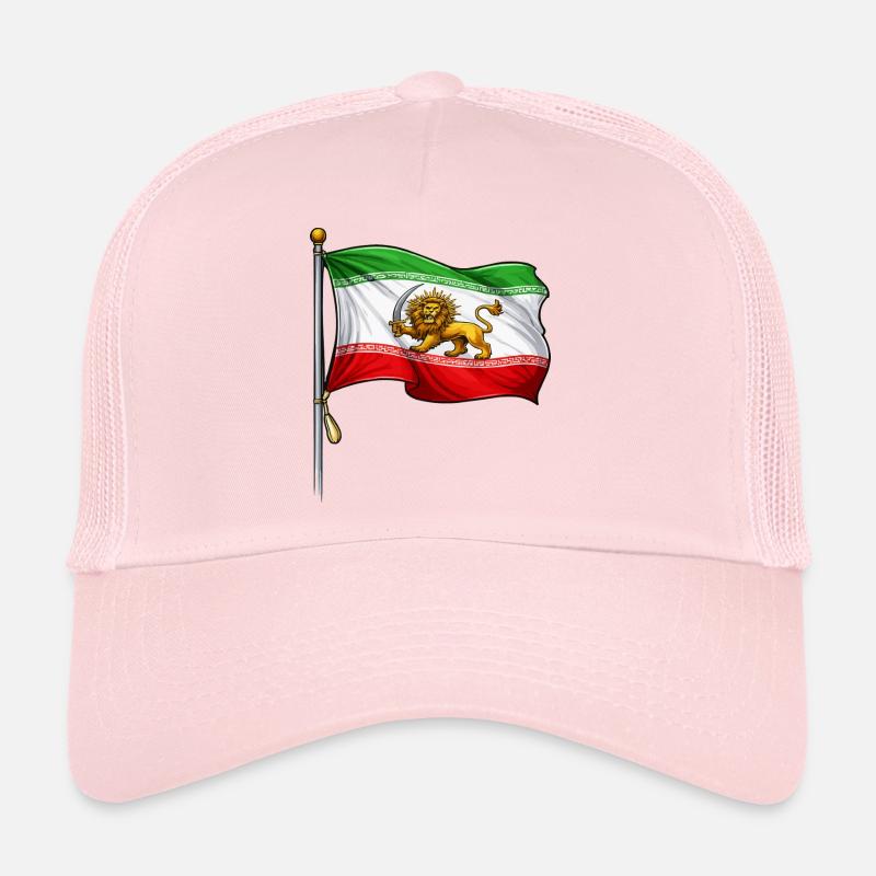 Lion Sword Iran Flag Trucker Cap