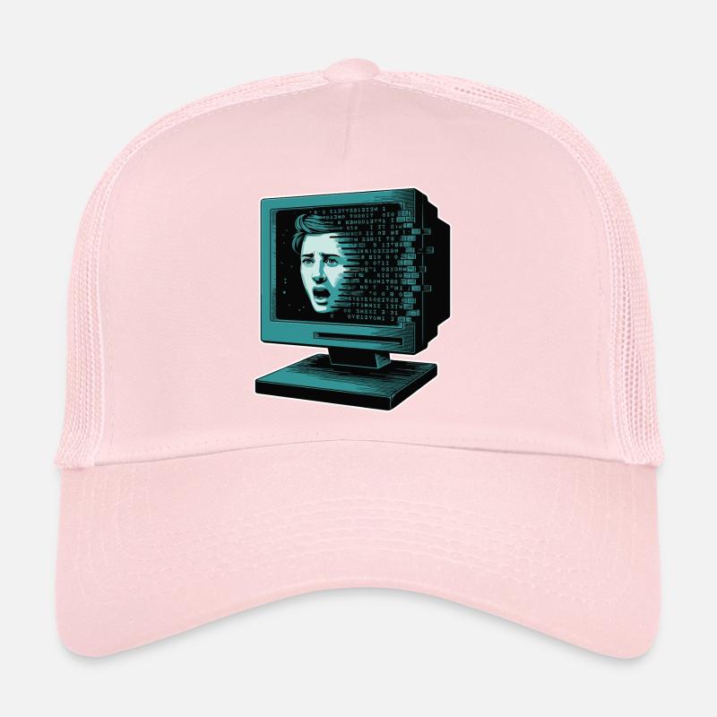Retro-Computer Schrecken-  Retroglitch KI Trucker Cap