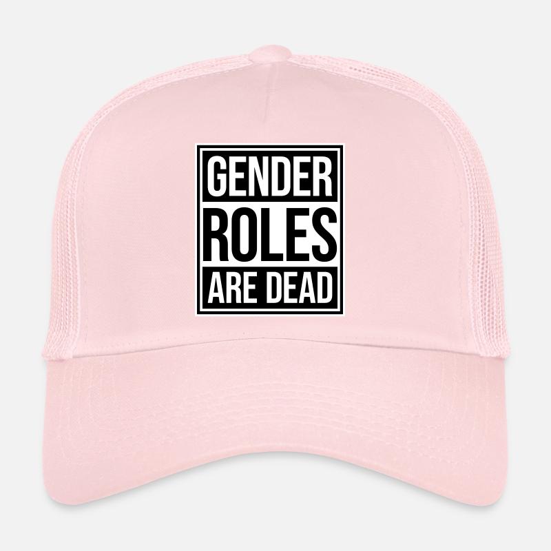 Gender Roles Are Dead Statement Freiheit Spruch Trucker Cap