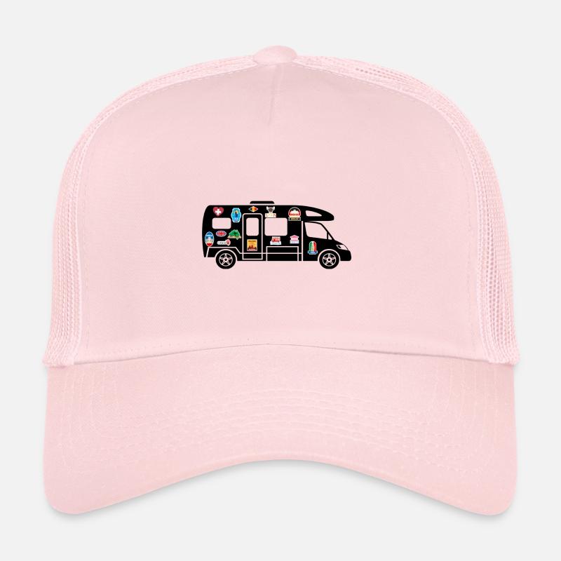 Profile with Stickers - Trucker Cap - pale pink