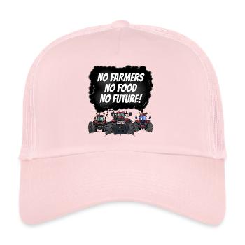 food_tshirt_rood - Trucker Cap - Hellrosa - Vorne
