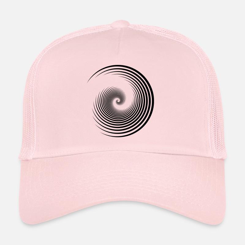 Spiral Shell Retro Idée Cadeau - Casquette trucker  - rose pâle