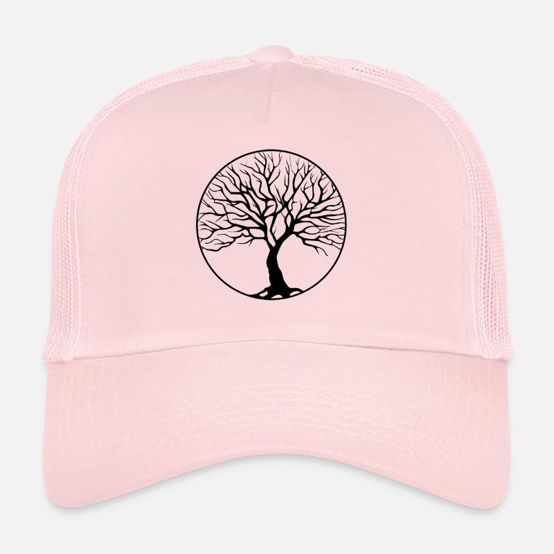 cercle d'arbres - Casquette trucker  - rose pâle