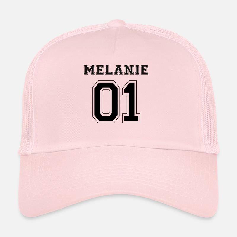 Melanie 01 - Black Edition - Casquette trucker  - rose pâle