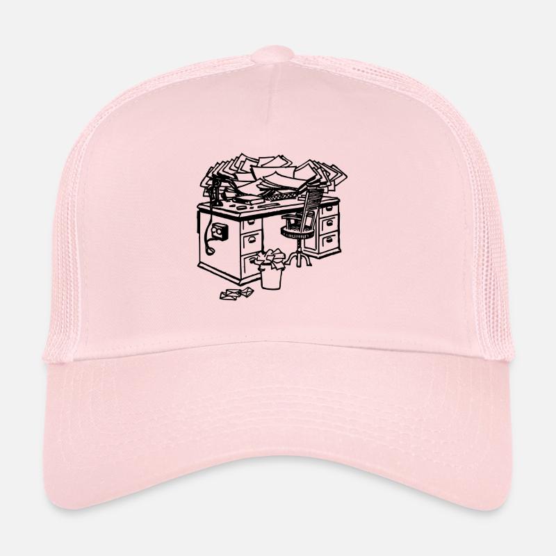Schreibtisch - Trucker Cap - Hellrosa