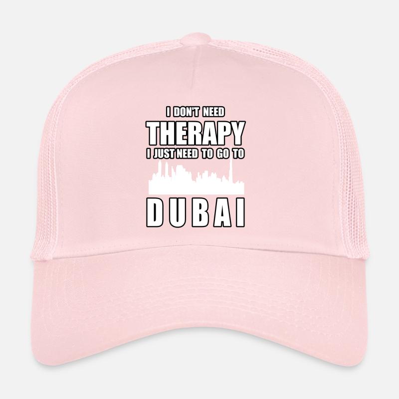 THERAPY DUBAI Funny Holiday Gift Trucker Cap