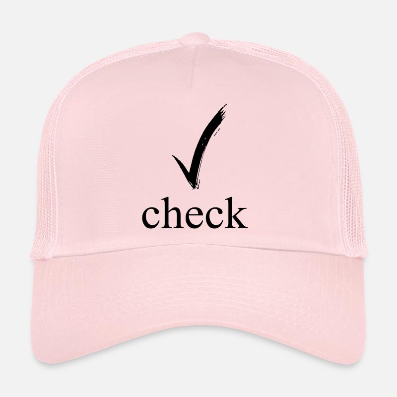 check Trucker Cap