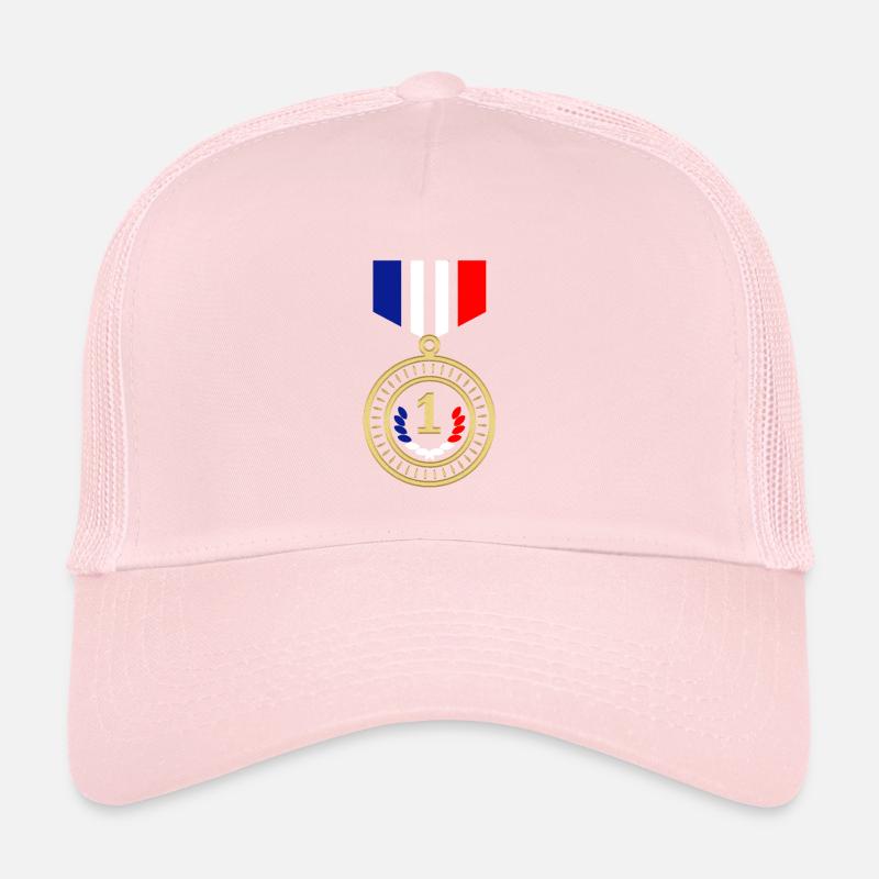 Red White Blue Medal Trucker Cap