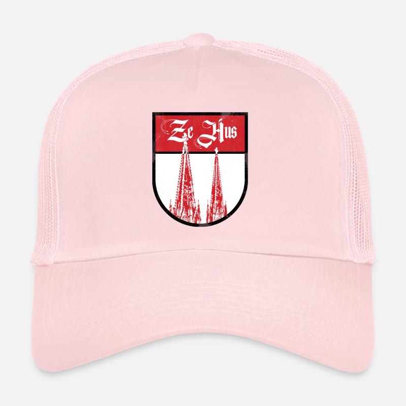 Kölner Dom Heimatstadt - Trucker Cap - Hellrosa