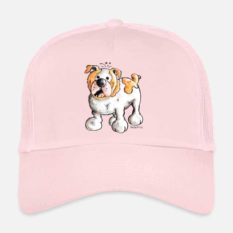 Englische Bulldogge - Trucker Cap - Hellrosa