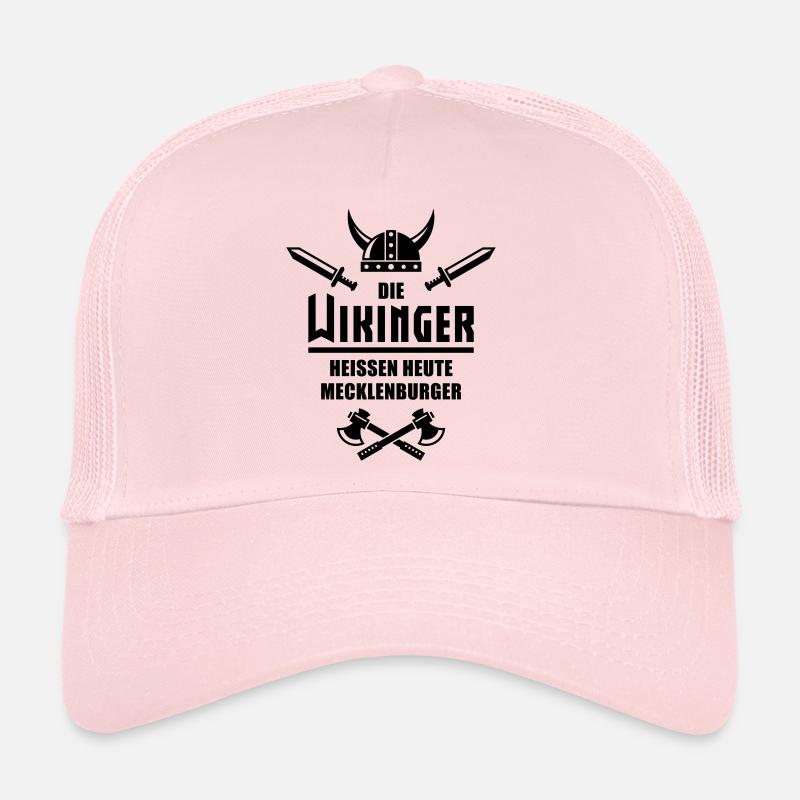 Die Wikinger heißen heute Mecklenburger - Trucker Cap - Hellrosa