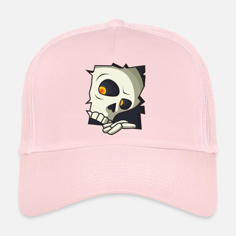 Crâne Casquette trucker 