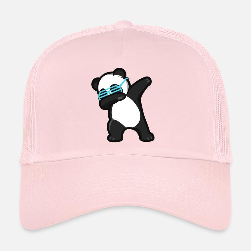 Dabbing Panda Pandabär - Trucker Cap - Hellrosa