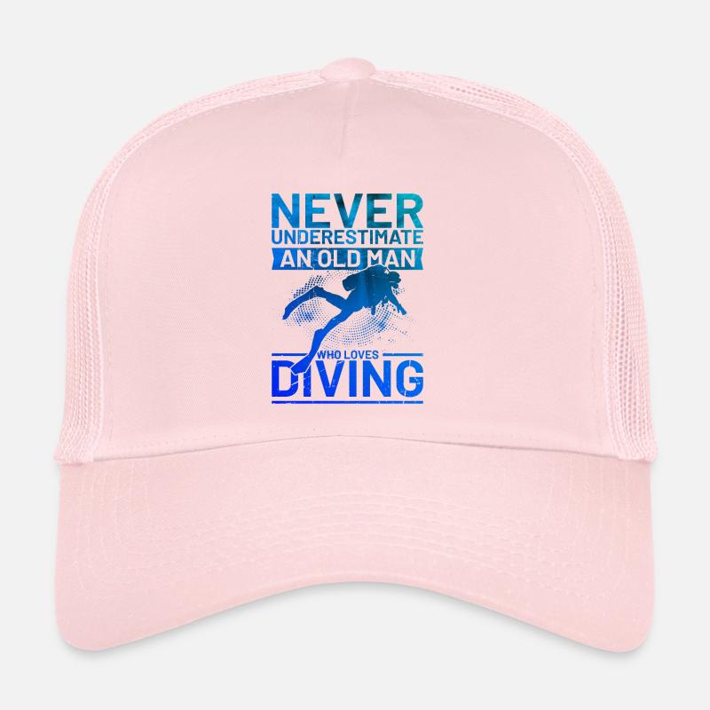 Scuba Diver Dicton Hommes Plongeurs Casquette trucker 