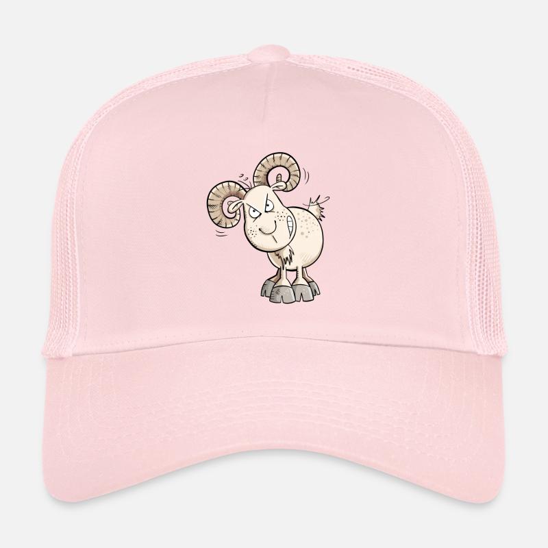 Kein Bock Widder I Schaf I Ziegen Bock I Ziege - Trucker Cap - Hellrosa
